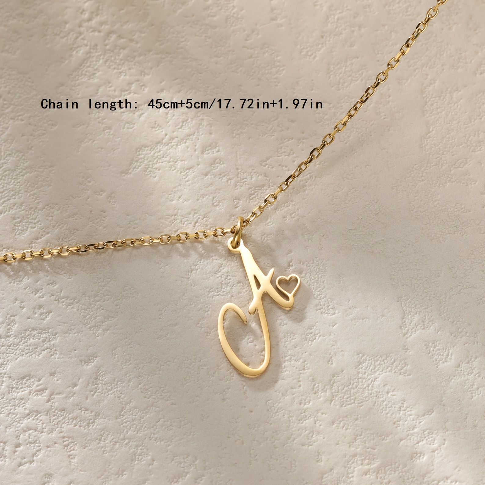 Golden Silvery Personalized Custom Initial Name Necklace
